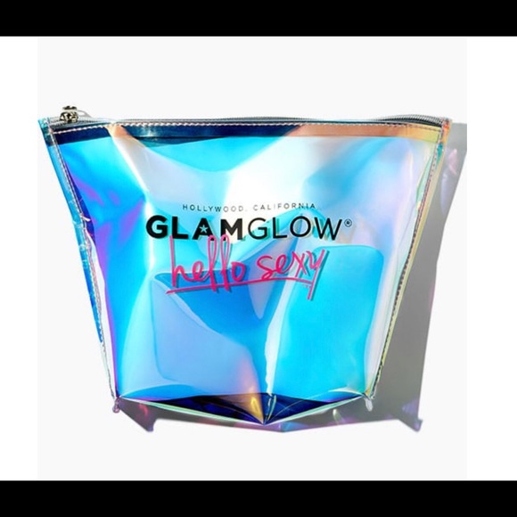 GLAMGLOW Other - NWOT GLAMGLOW Clear Holographic MakeUp Bag samples
